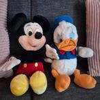 Disney Knuffels Mickey Mouse & Donald Duck, Ophalen of Verzenden, Zo goed als nieuw, Overige typen