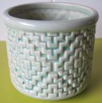 groen geglazuurde bloempot, Tuin en Terras, Rond, Binnen, Ophalen of Verzenden, Zo goed als nieuw