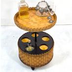 Rotan barcart/bartafel jaren 60 mid century, Ophalen