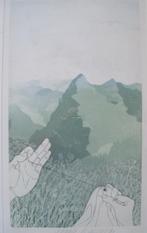 Sjoerd Bakker (1943-2022) - Naald en draad - kleurets -, Antiek en Kunst, Kunst | Etsen en Gravures, Ophalen