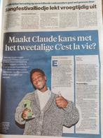 Claude - C'est la vie - Songfestival - krantenartikel, Verzamelen, Ophalen of Verzenden, 1980 tot heden, Buitenland, Knipsel(s)