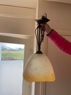 Hanglamp glas geel, Huis en Inrichting, Lampen | Hanglampen, Ophalen, Zo goed als nieuw, Glas, Minder dan 50 cm
