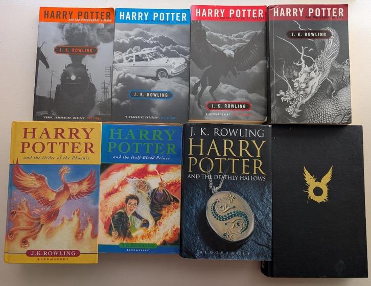 Harry Potter Complete Serie Engels - 8 boeken, Verzamelen, Harry Potter, Zo goed als nieuw, Boek of Poster, Ophalen of Verzenden
