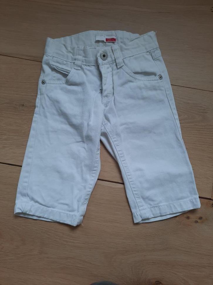 Witte driekwart korte broek meisje, maat 104, Name It, Kinderen en Baby's, Kinderkleding | Maat 104, Gebruikt, Meisje, Broek, Ophalen of Verzenden