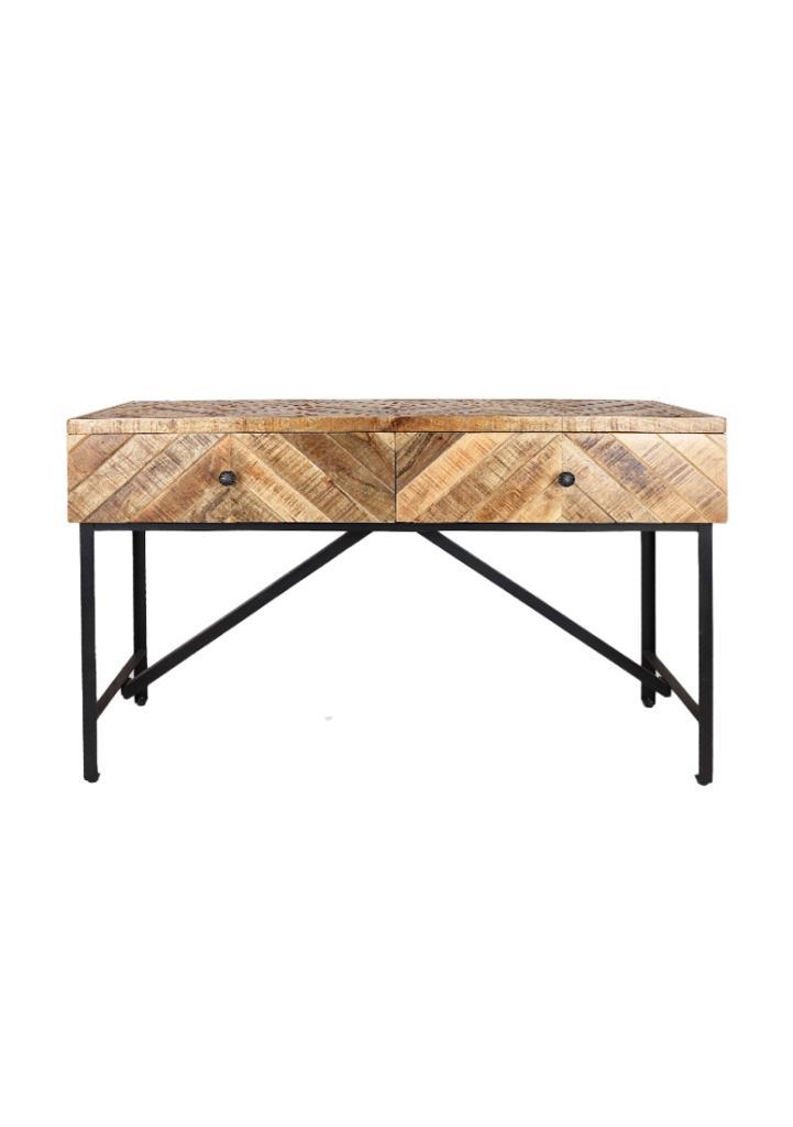 OHNO Furniture Miz Consoletafel - Zwart, Huis en Inrichting, Tafels | Salontafels, Nieuw, Rechthoekig, Overige houtsoorten, Ophalen of Verzenden