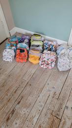 Compete set wasbare luiers, div merken o.a. TotsBots, Ophalen of Verzenden, Zo goed als nieuw, One size