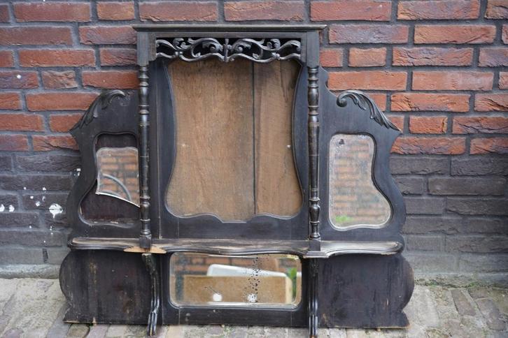 Kastdeel antiek, Huis en Inrichting, Kasten | Wandmeubels, Gebruikt, Minder dan 100 cm, Minder dan 150 cm, Minder dan 25 cm, Met plank(en)