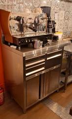 Koffiekast roestvrij staal, Ophalen, RVS, 100 tot 150 cm, Zo goed als nieuw