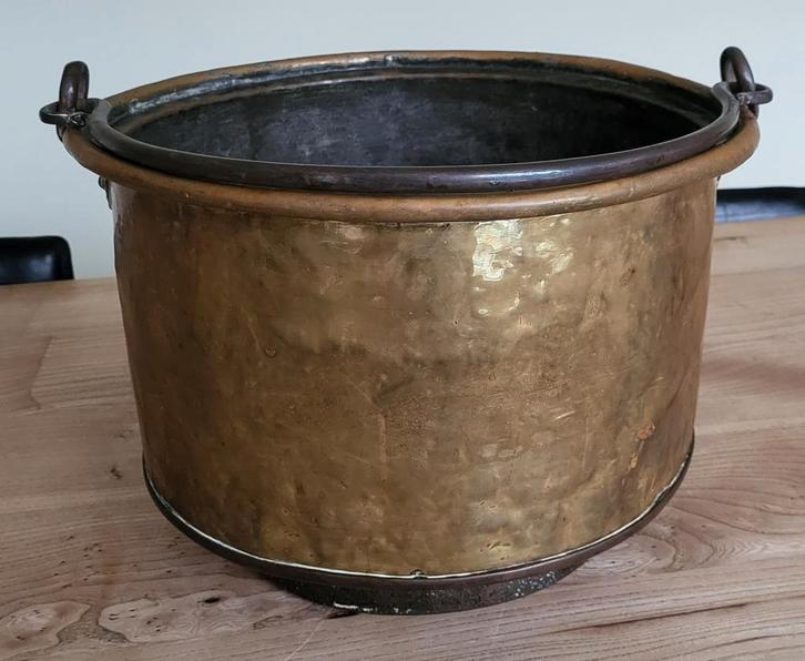 Antieke Koper Houtbak Ketel  19e Eeuw, Antiek en Kunst, Antiek | Koper en Brons, Koper, Ophalen of Verzenden
