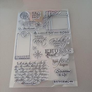 Kerst clear stamps  beschikbaar voor biedingen