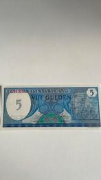 Surinaamse 5 Gulden Biljet, Postzegels en Munten, Bankbiljetten | Nederland, Ophalen, 5 gulden, Los biljet