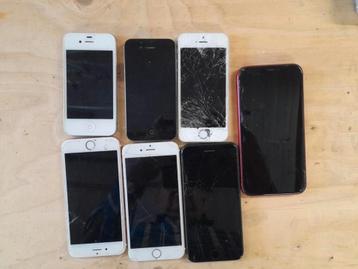 7x iphone Voor onderdelen  beschikbaar voor biedingen