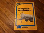 Tractor folder WELGRO mengmestverspreiders, Ophalen of Verzenden, Zo goed als nieuw