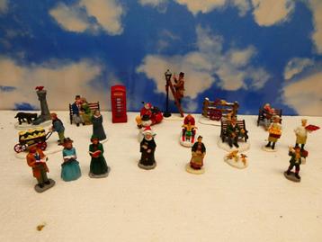 20 stuks lemax kerstdorp poppetjes figurines accessoires beschikbaar voor biedingen