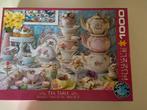 Eurographics Puzzel  - Tea Table 1000 stukjes, Ophalen of Verzenden, 500 t/m 1500 stukjes, Gebruikt, Legpuzzel