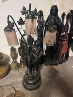 engelen lamp tafellamp, Ophalen, Zo goed als nieuw, Glas, Minder dan 50 cm