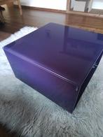 Helderr Vetro L bijzettafel glas op wielen., Ophalen