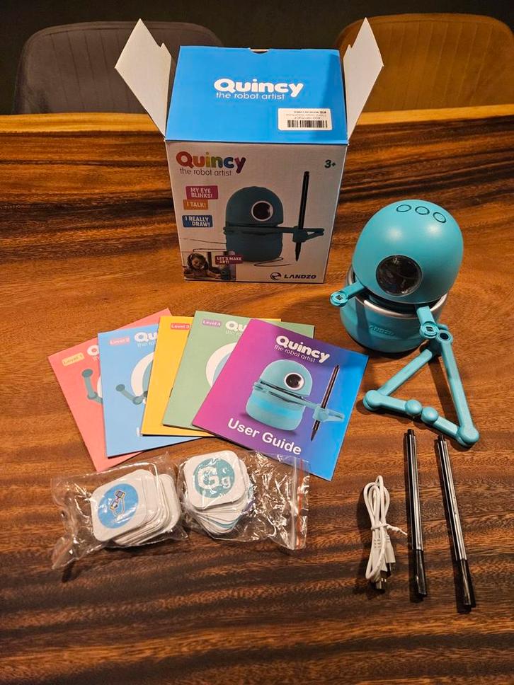Quincy de Robot Kunstenaar - Leerzaam Speelgoed!, Kinderen en Baby's, Speelgoed | Educatief en Creatief, Zo goed als nieuw, Knutselen