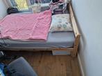 Neiden bed, lattenbodem, matrass 140x200, Huis en Inrichting, Ophalen, Beige, Tweepersoons, 140 cm