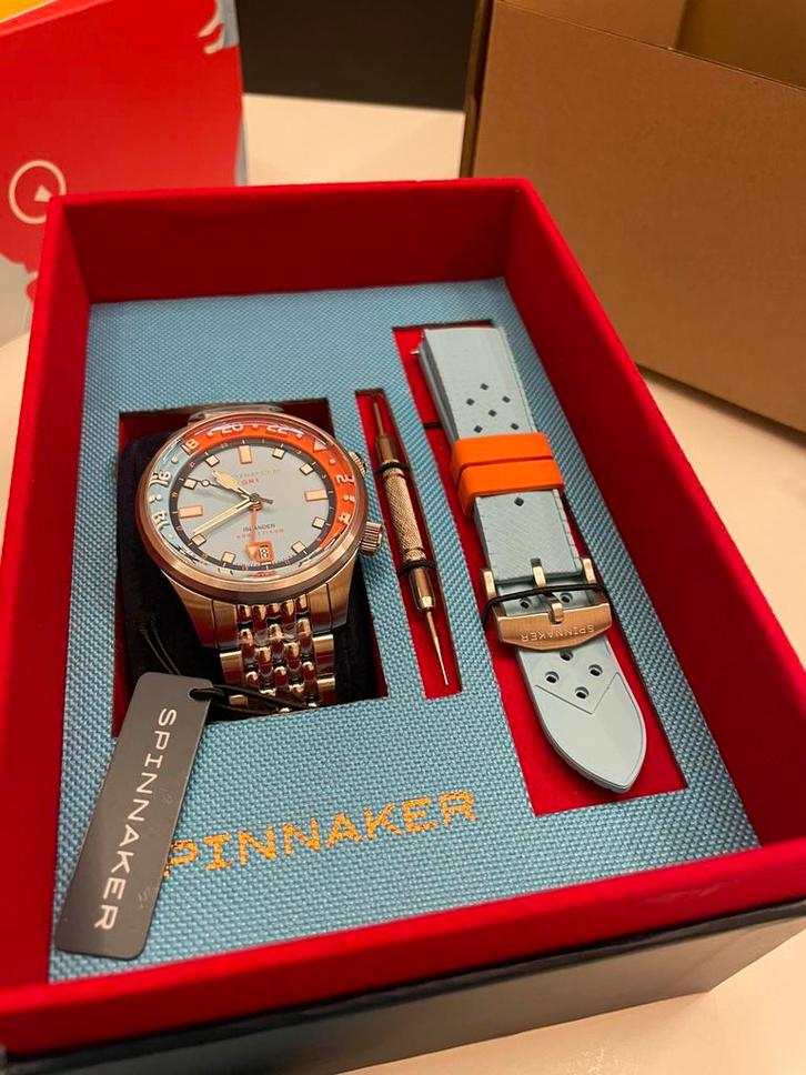 Spinnaker Bradner GMT automatic, Sieraden, Tassen en Uiterlijk, Horloges | Heren, Nieuw, Polshorloge, Overige merken, Staal, Staal