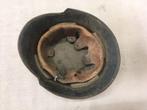 wo2 - Duitse helm M34 Square dip - ex Polizei, met liner, Verzamelen, Militaria | Tweede Wereldoorlog, Ophalen of Verzenden, Landmacht