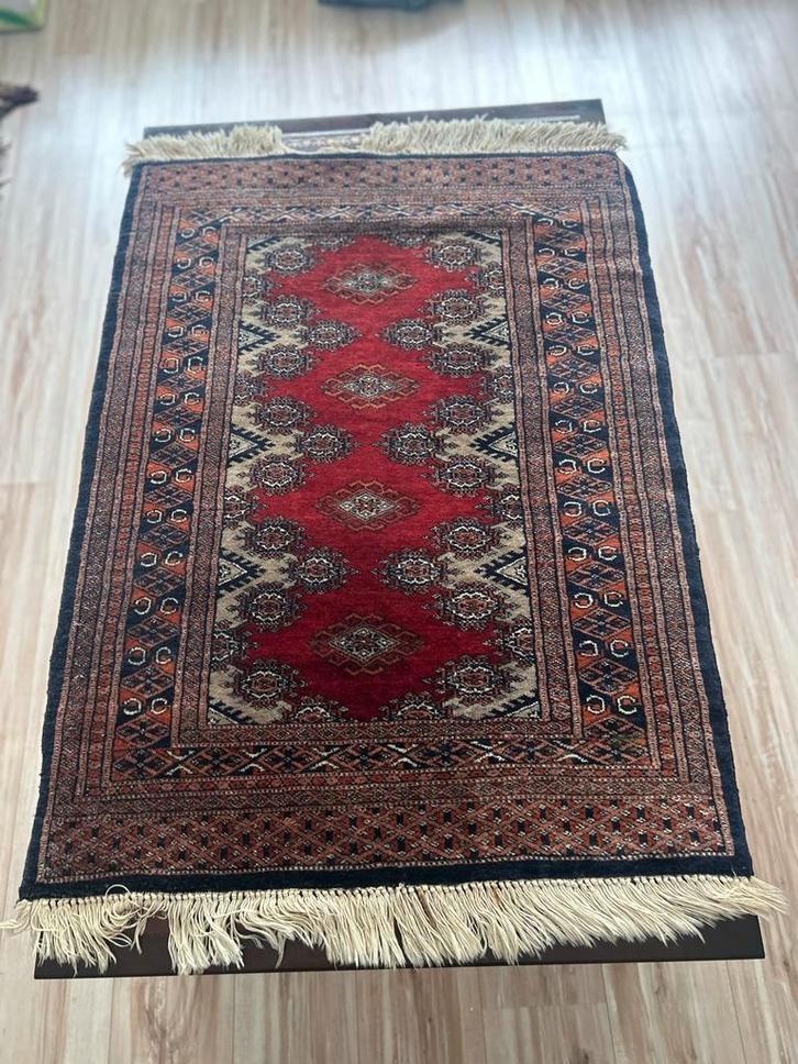 Vintage Traditioneel Kleed, Huis en Inrichting, Stoffering | Tapijten en Kleden, Gebruikt, 200 cm of meer, Rechthoekig, Rood, Ophalen