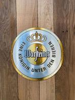 Reclamebord Warsteiner bier logo, aluminium, afm 40x40cm, Verzamelen, Ophalen of Verzenden, Nieuw, Reclamebord