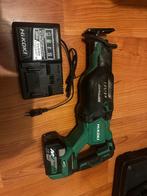 Hikoki Reciprozaag (ruilen), Doe-het-zelf en Verbouw, Gereedschap | Zaagmachines, Ophalen, 70 mm of meer, 600 tot 1200 watt, Zo goed als nieuw