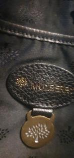 Mulberry kalfsleren schoudertas, laptoptas zwart., Ophalen of Verzenden, Zo goed als nieuw, Zwart
