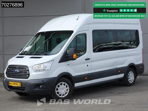 Ford Transit 9-Persoons Luchtvering Ramp Personenvervoer Air, Auto's, Bestelauto's, Bedrijf, Te koop, Achteruitrijcamera, Bochtverlichting