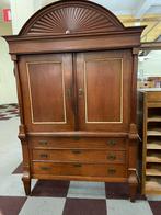 Antiek Eiken Kabinet - 220cm Hoog, Ophalen of Verzenden