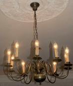 Kroonluchter met tien armen, Ophalen, Gebruikt, Metaal, Sierlijk
