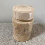 Mooi beboterd aardewerk potje met deksel, Ophalen of Verzenden