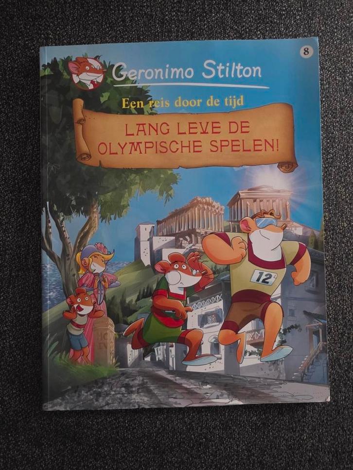 Geronimo Stilton lang leve de Olympische spelen, Boeken, Stripboeken, Zo goed als nieuw, Eén stripboek, Ophalen of Verzenden