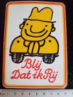 sticker blij dat ik rij anti file smiley glimlach car, Verzamelen, Verzenden, Zo goed als nieuw, Auto of Motor