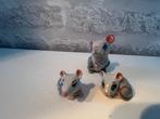Wade Engels porselein 1961-1965 - Mouse Family, Verzamelen, Beelden en Beeldjes, Ophalen of Verzenden, Nieuw, Dier