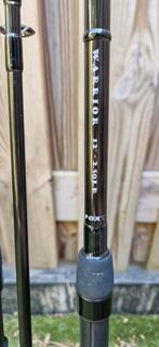 2x Fox Warrior 12 ft 2,5 lb, Watersport en Boten, Hengelsport | Karpervissen, Ophalen, Gebruikt, Werphengel