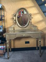 Leuke gouden kaptafel, Huis en Inrichting, Ophalen, Gebruikt, 100 tot 150 cm, Broccante