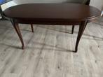 Ovale notenhouten eettafel 185x95x79, Huis en Inrichting, Ophalen, Gebruikt, 100 tot 150 cm, 50 tot 100 cm