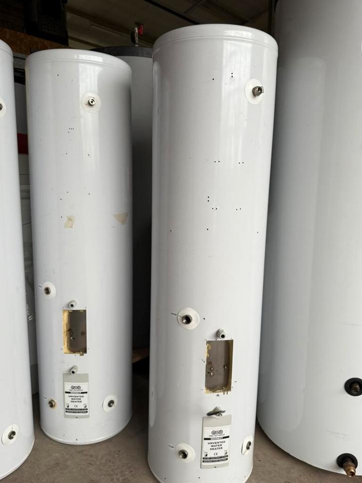 Oso Hotwater rvs 150 liter met spiraal, Doe-het-zelf en Verbouw, Geisers en Boilers, Gebruikt, Boiler, 100 liter of meer, Minder dan 3 jaar oud