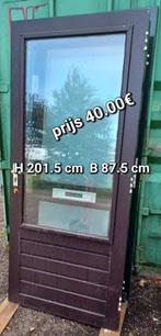 Deuren hardhout deur voordeur buitendeur, Doe-het-zelf en Verbouw, Deuren en Horren, Ophalen, Gebruikt, 80 tot 100 cm, Buitendeur