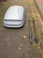 Ski box met Mont Blanc dak dragers (verstelbaar), Auto diversen, Dakkoffers, Ophalen, Gebruikt