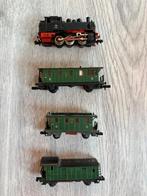 Arnold Rapido N-spoor loc & 3 bijwagens - 4-delig, Hobby en Vrije tijd, Modeltreinen | N-Spoor, Arnold, Gelijkstroom, Ophalen of Verzenden