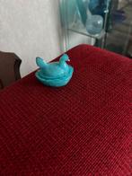Opaline blauwe kip op nest - klein formaat zekdzaam, Ophalen of Verzenden