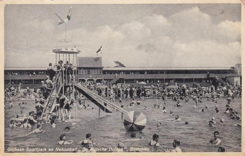 16157 Glijbaan Sportpark en Natuurbad de Biltsche duinen, Verzamelen, Ansichtkaarten | Nederland, Gelopen, Utrecht, 1940 tot 1960