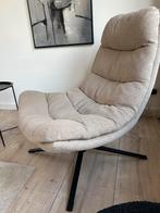 Moderne beige draaifauteuil, Huis en Inrichting, Fauteuils, Ophalen, Zo goed als nieuw, 75 tot 100 cm