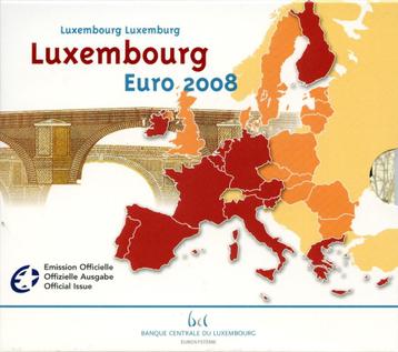 BU Set Luxemburg 2008 Blister - 1 ct t/m 2 euro + 2 euro CC