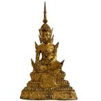 vuurverguld bronzen Boeddhabeeld uit Thailand LOT 165
