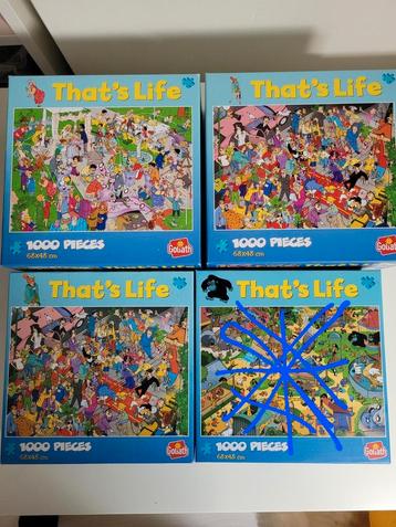 Puzzels that's life. 1000 stukjes beschikbaar voor biedingen