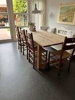Oude Kerkstoelen - Set van 4, Huis en Inrichting, Gebruikt, Bruin, Ophalen of Verzenden, Vier